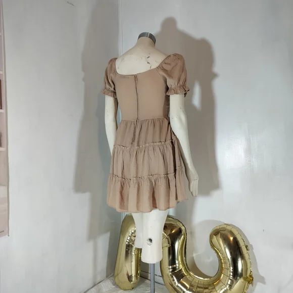 Trixxi Tan Midi Dress - Picture 7 of 7